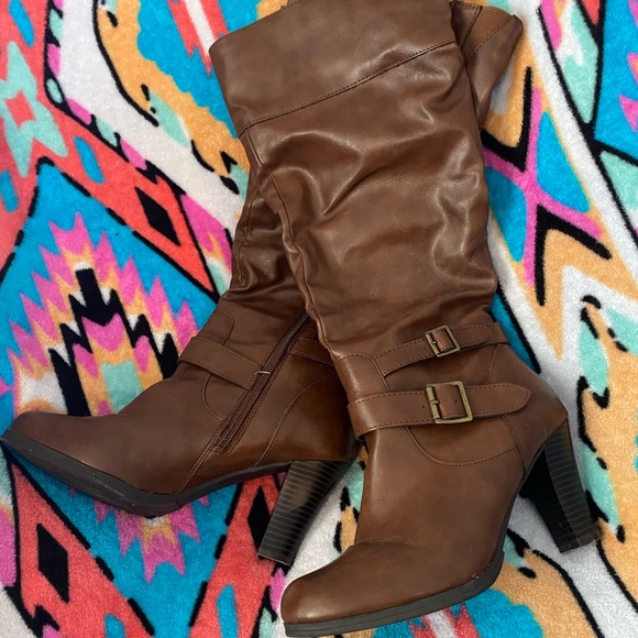 Style & Co. Shoes - Style & Co Rudyy Slouchy Brown Boot